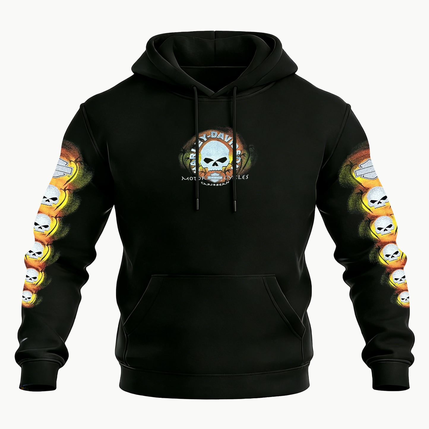  Motorcycles Printed Fleece-lined Unisex Hoodie