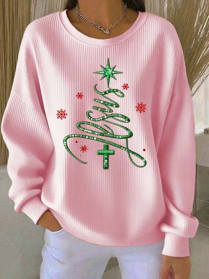 Women's Casual Faith Christmas Sweatshirt