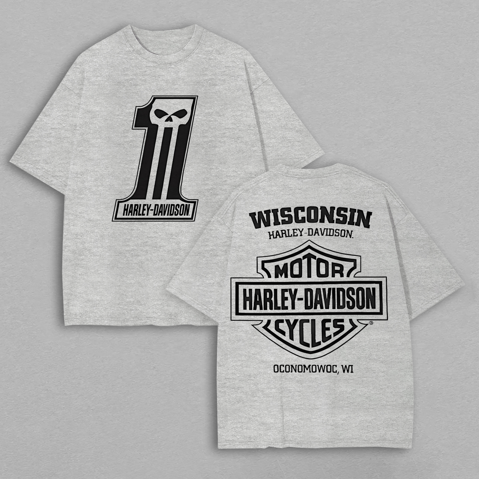  Motorcycles Printed Oversized Unisex T-shirt