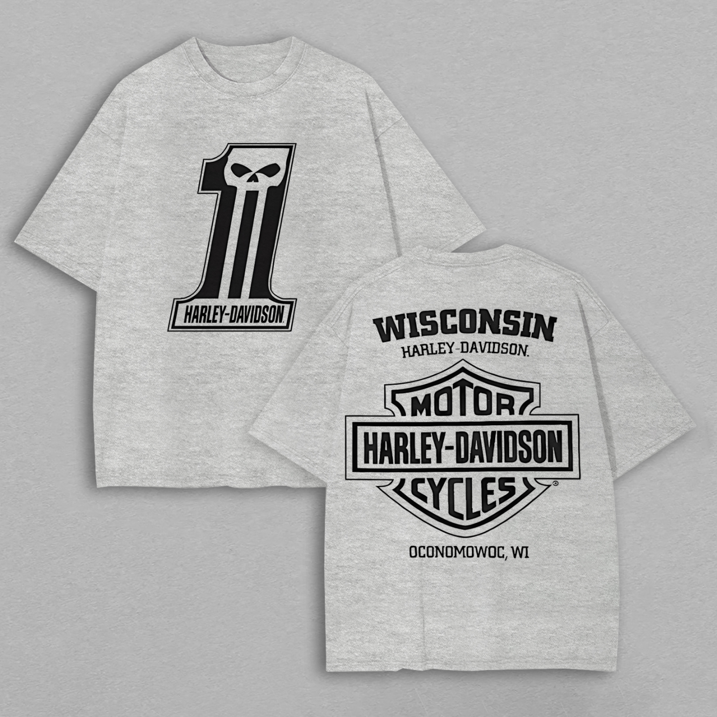  Motorcycles Printed Oversized Unisex T-shirt