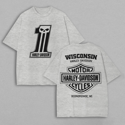  Motorcycles Printed Oversized Unisex T-shirt