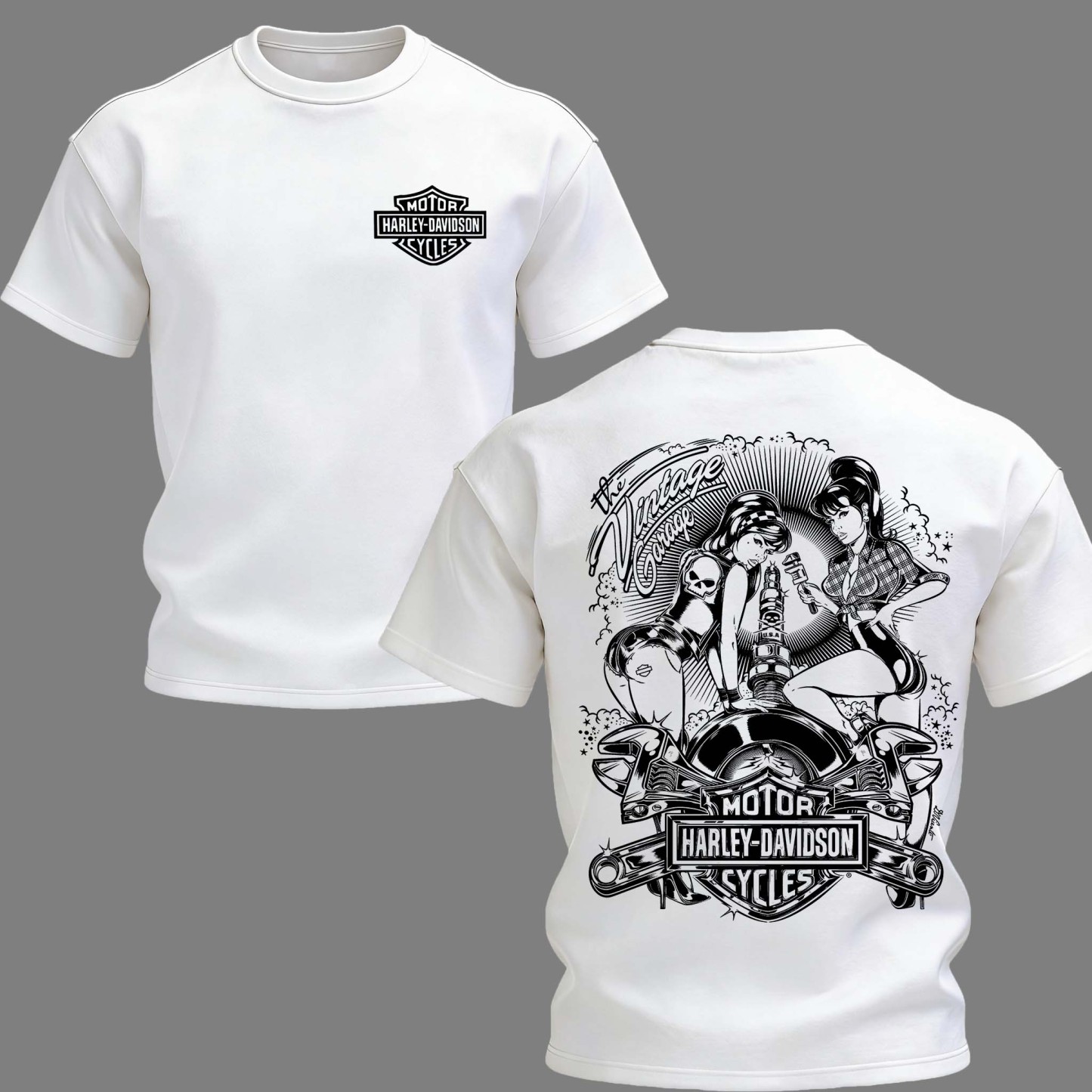 Harley-Davidson Motorcycles Printed Unisex Oversized T-shirt