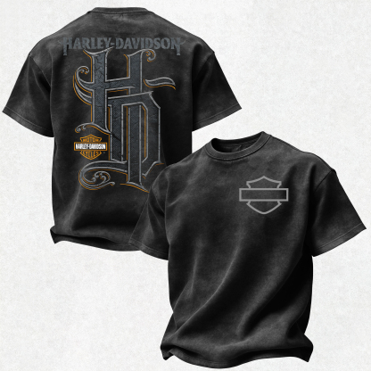  Motorcycles Printed Unisex Washed T-Shirt