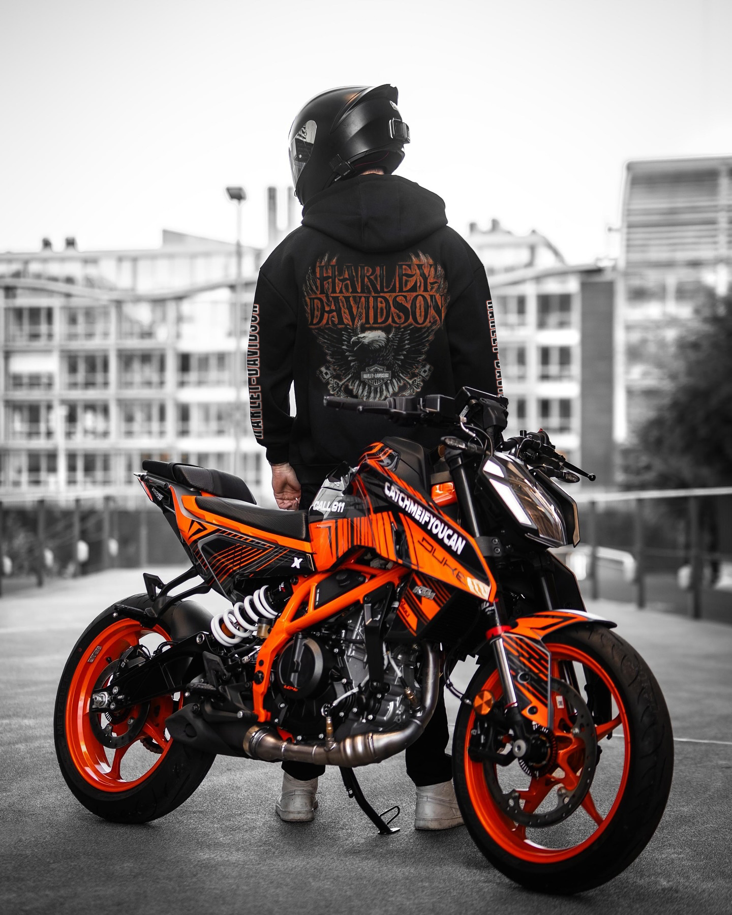  Motorcycles Printed Fleece-lined Unisex Hoodie