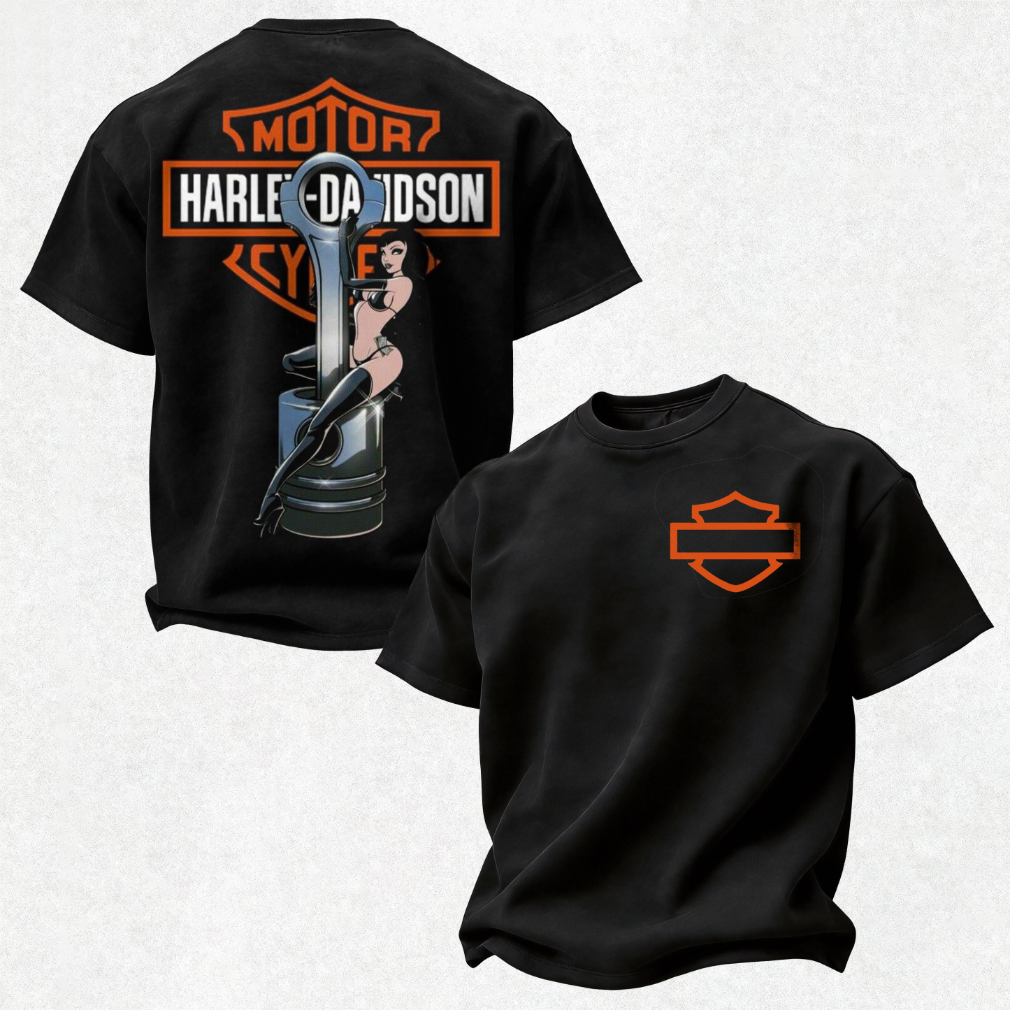 Harley-Davidson Motorcycles Printed Oversized Unisex T-shirt