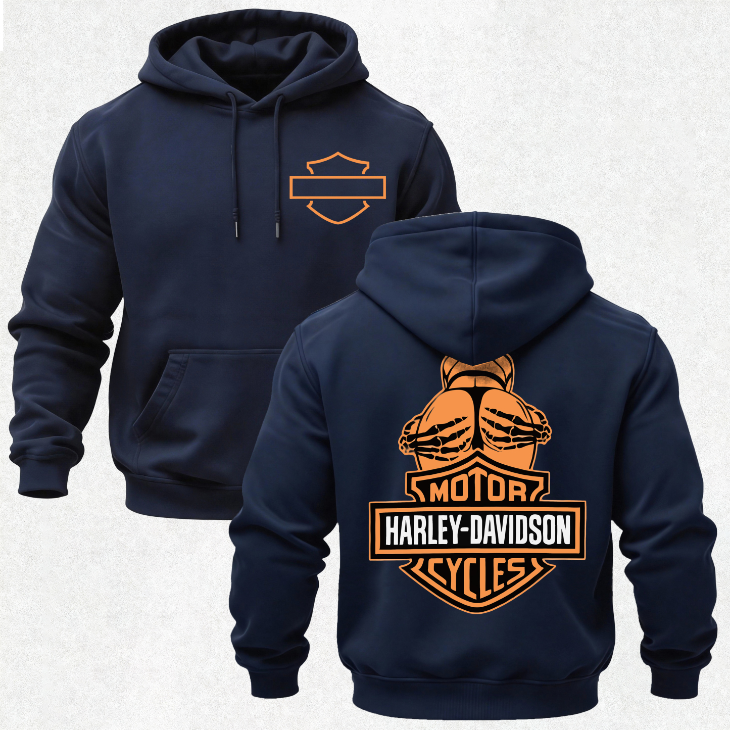  Motorcycles Printed Fleece-lined Unisex Hoodie