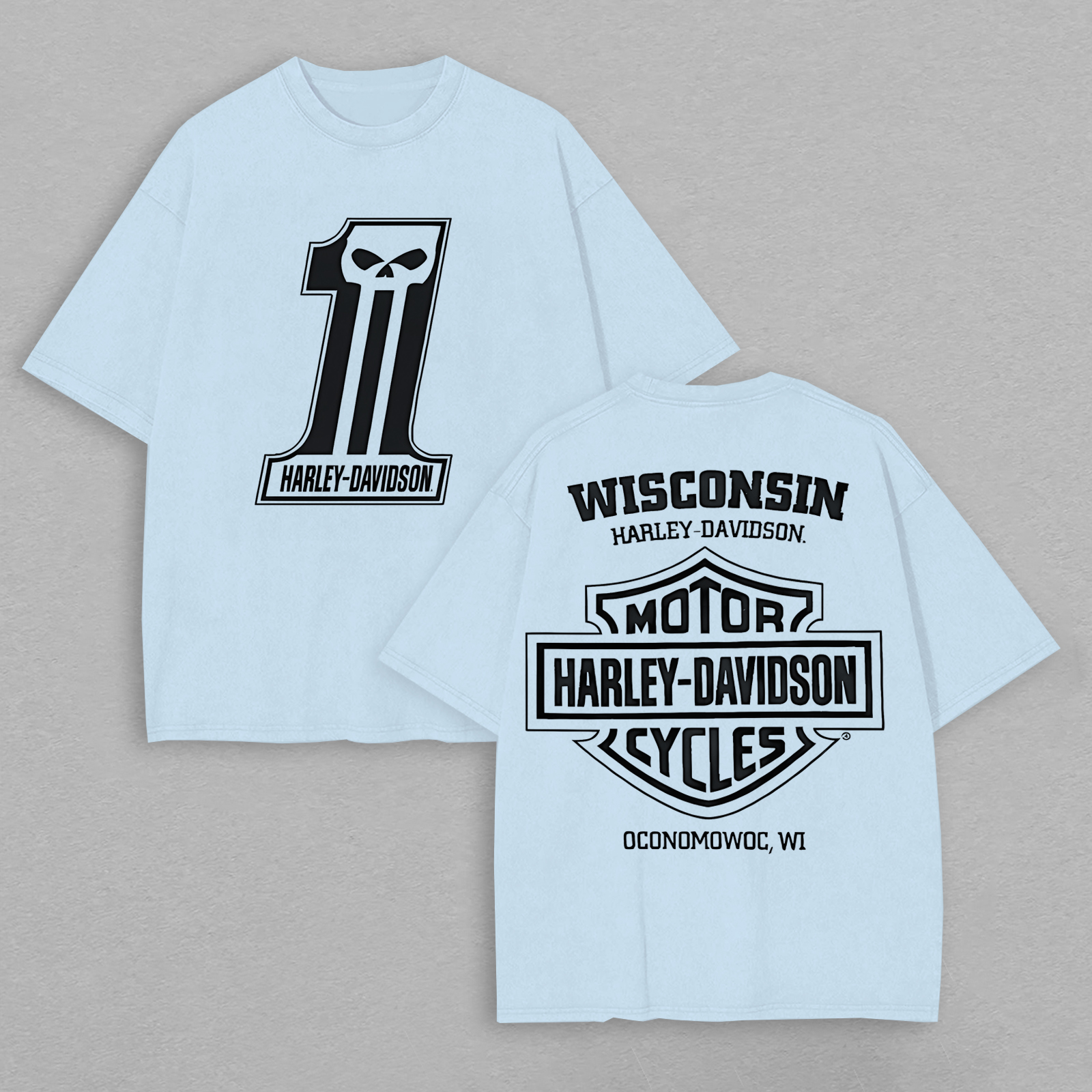  Motorcycles Printed Oversized Unisex T-shirt