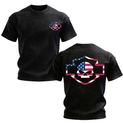  Skull Printed Unisex Oversized T-shirt