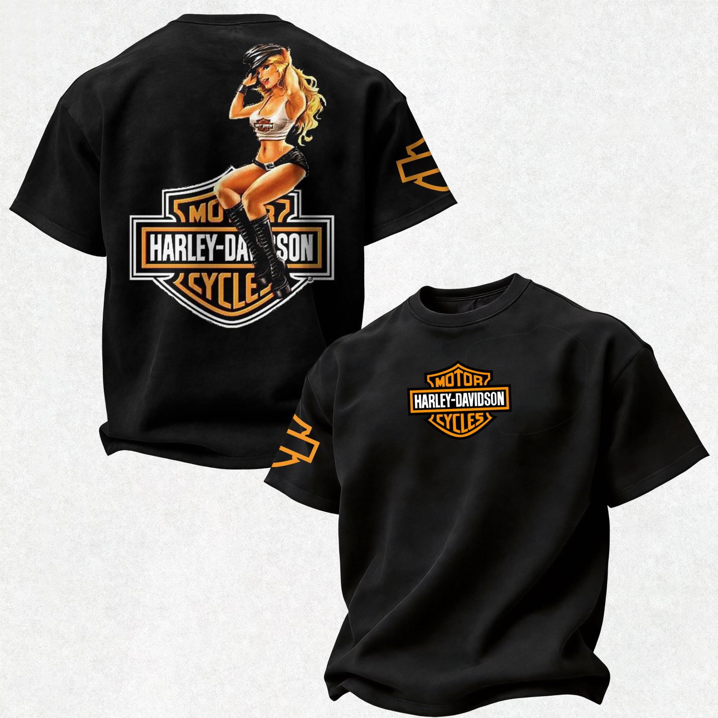 Harley-Davidson Motorcycles Printed Oversized Unisex T-shirt