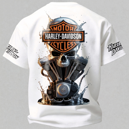  Motorcycles Printed Oversized Unisex T-shirt