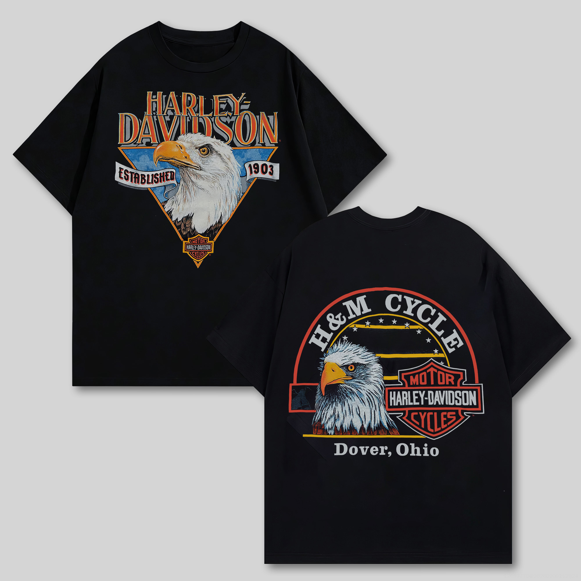  Motorcycles Printed Oversized Unisex T-shirt