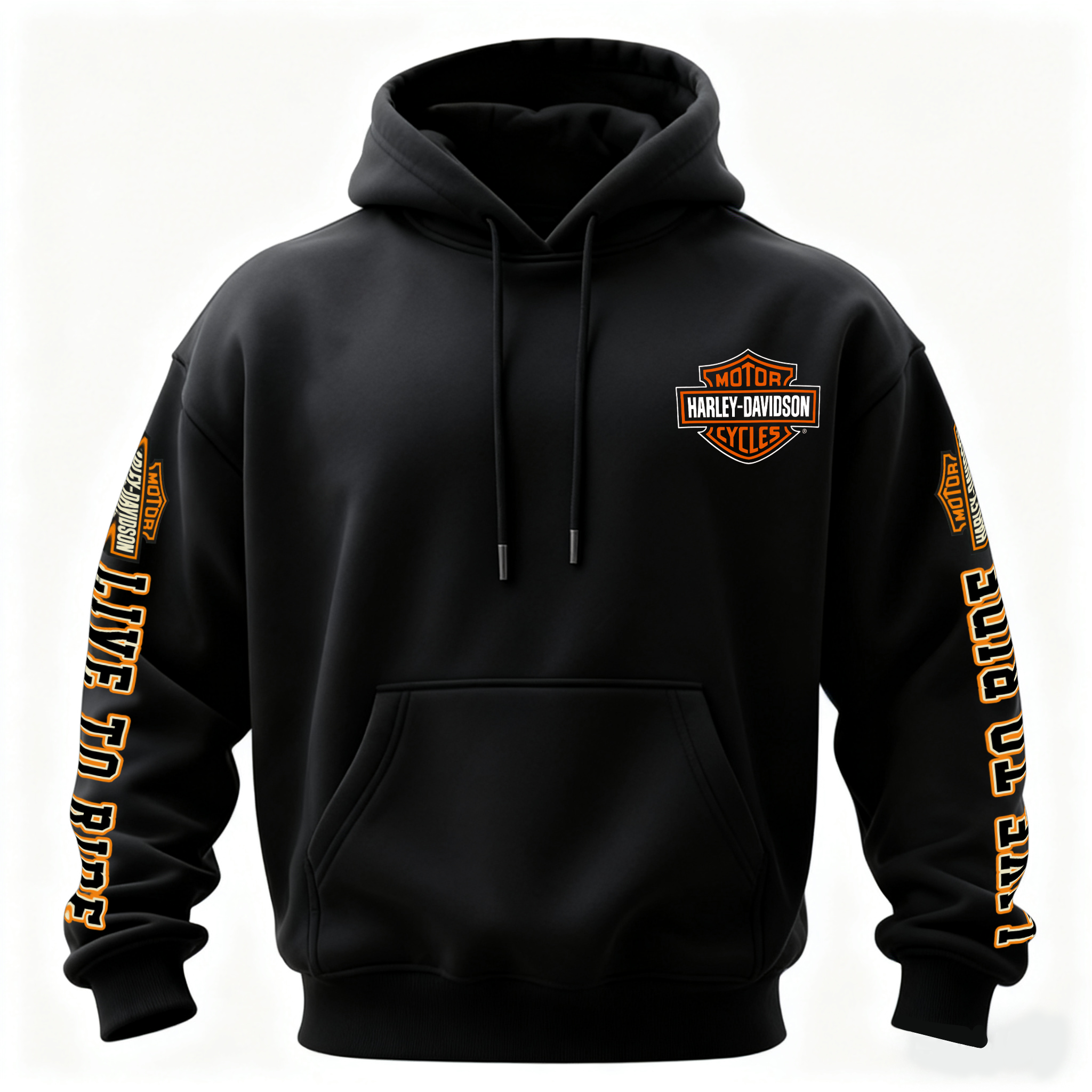  Motorcycles Printed Fleece-lined Unisex Hoodie