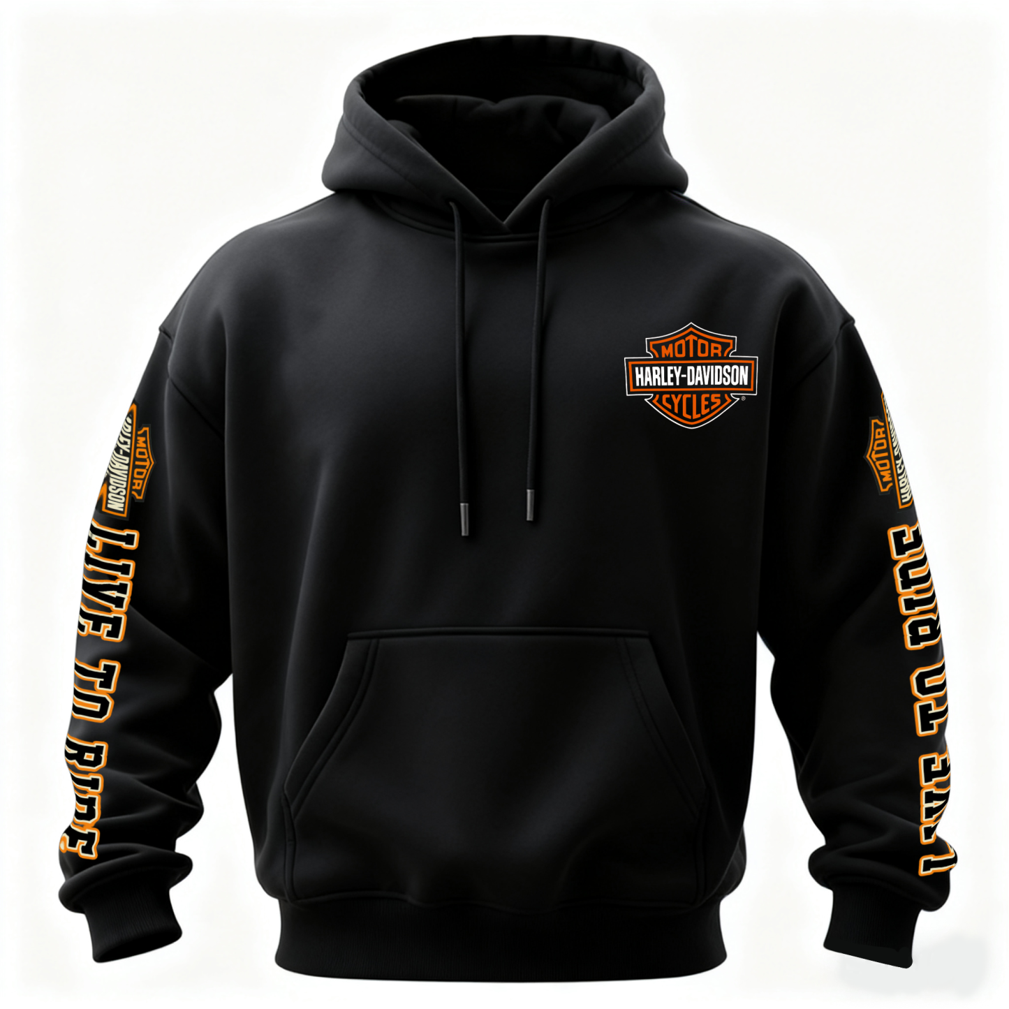  Motorcycles Printed Fleece-lined Unisex Hoodie