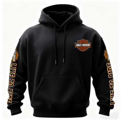  Motorcycles Printed Fleece-lined Unisex Hoodie
