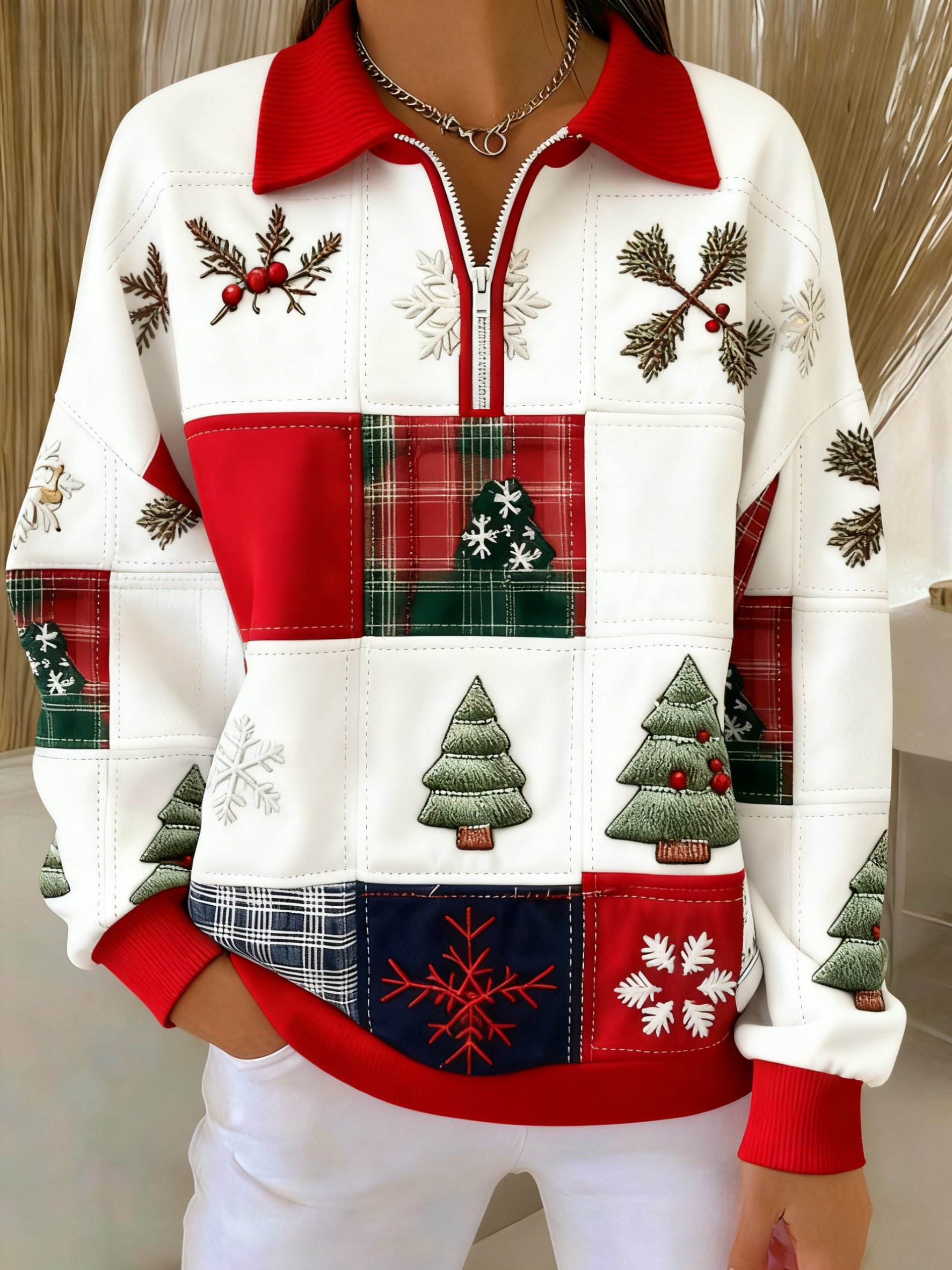 Women's Faith Christmas Printed Casual Sweatshirt
