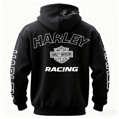  Motorcycles Racing Printed Fleece-lined Unisex Hoodie
