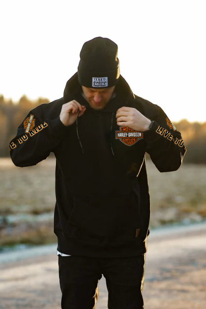  Motorcycles Printed Fleece-lined Unisex Hoodie