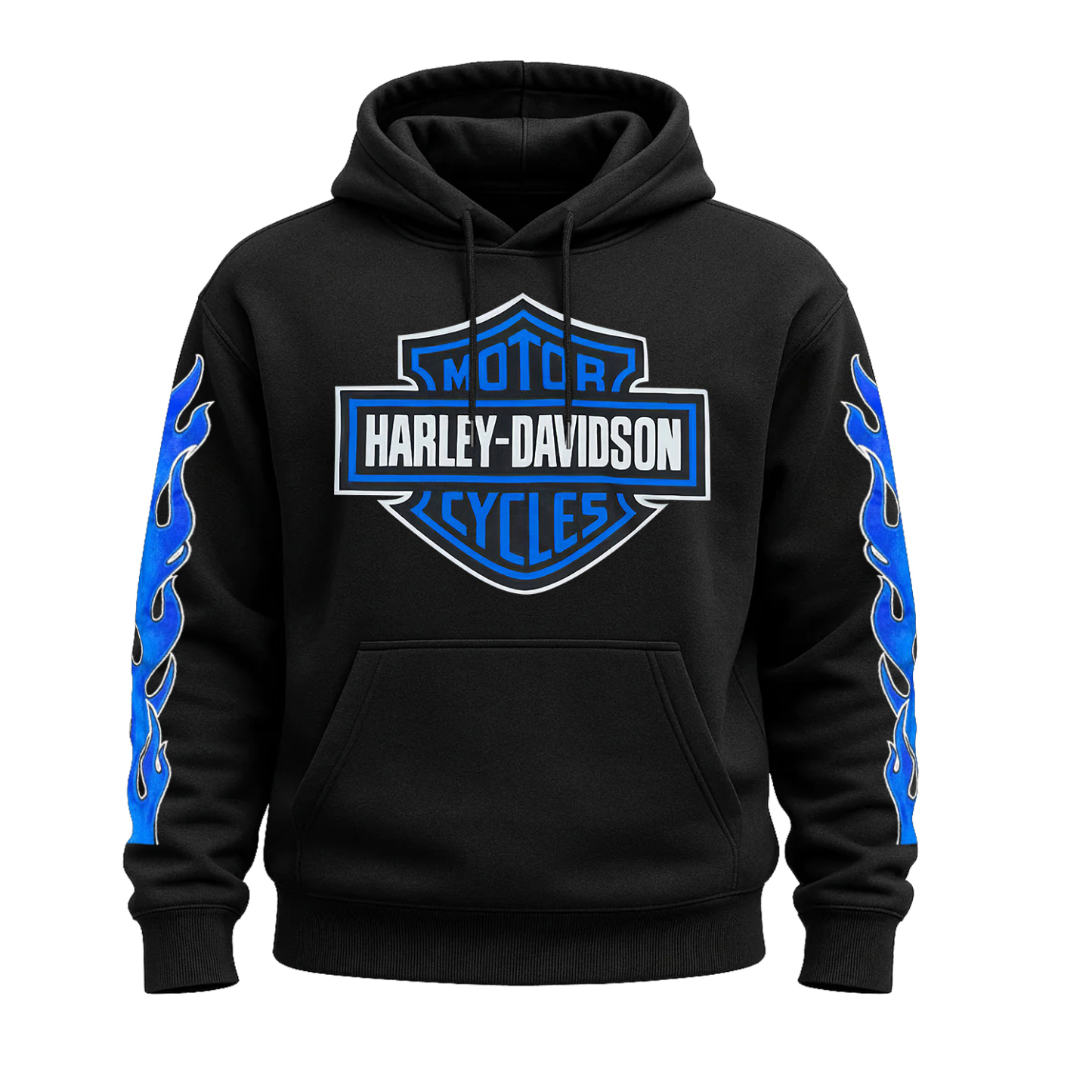  Motorcycle Printed Fleece-lined Unisex Hoodie