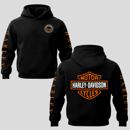  Motorcycles Printed Fleece-lined Unisex Hoodie