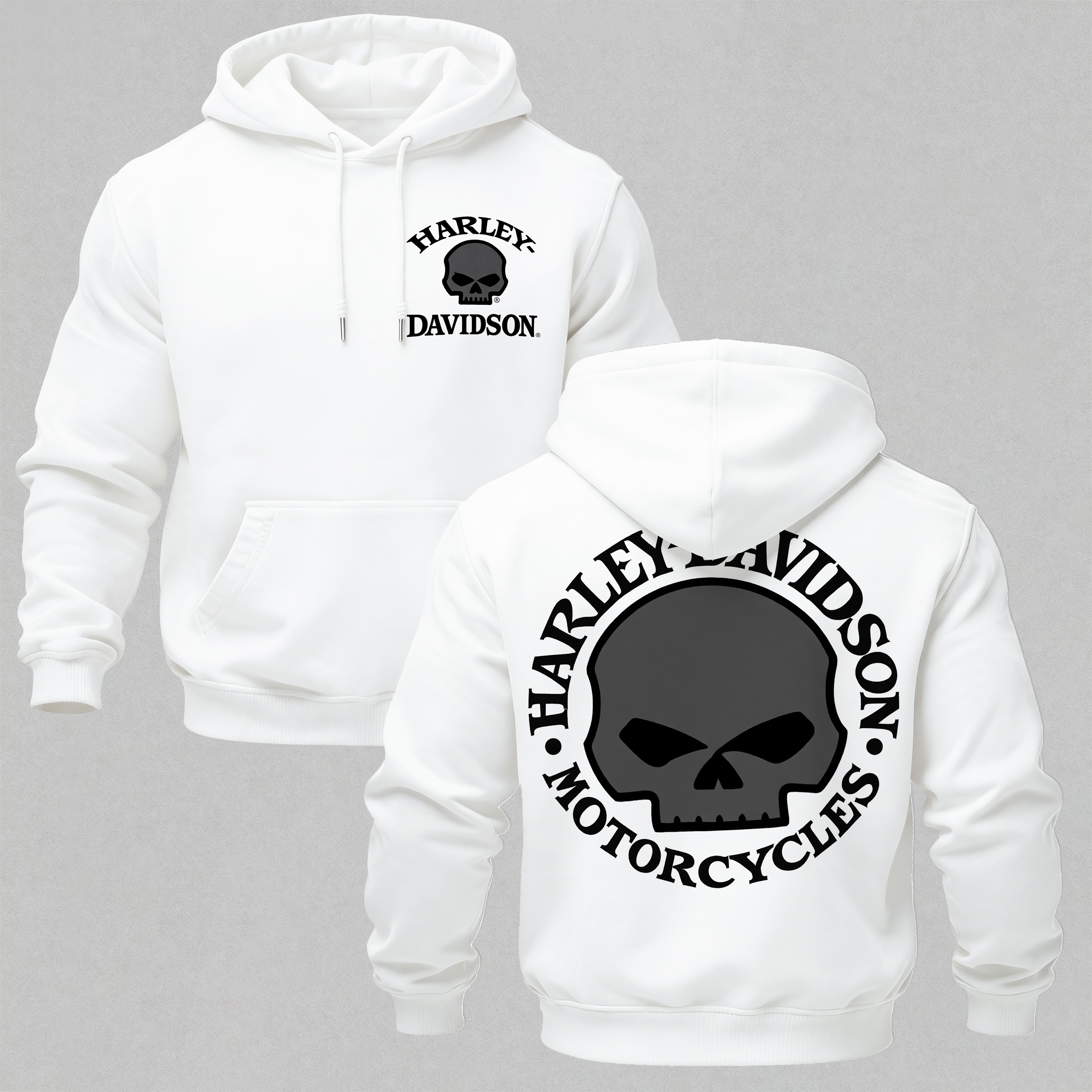  Motorcycles Printed Fleece-lined Unisex Hoodie