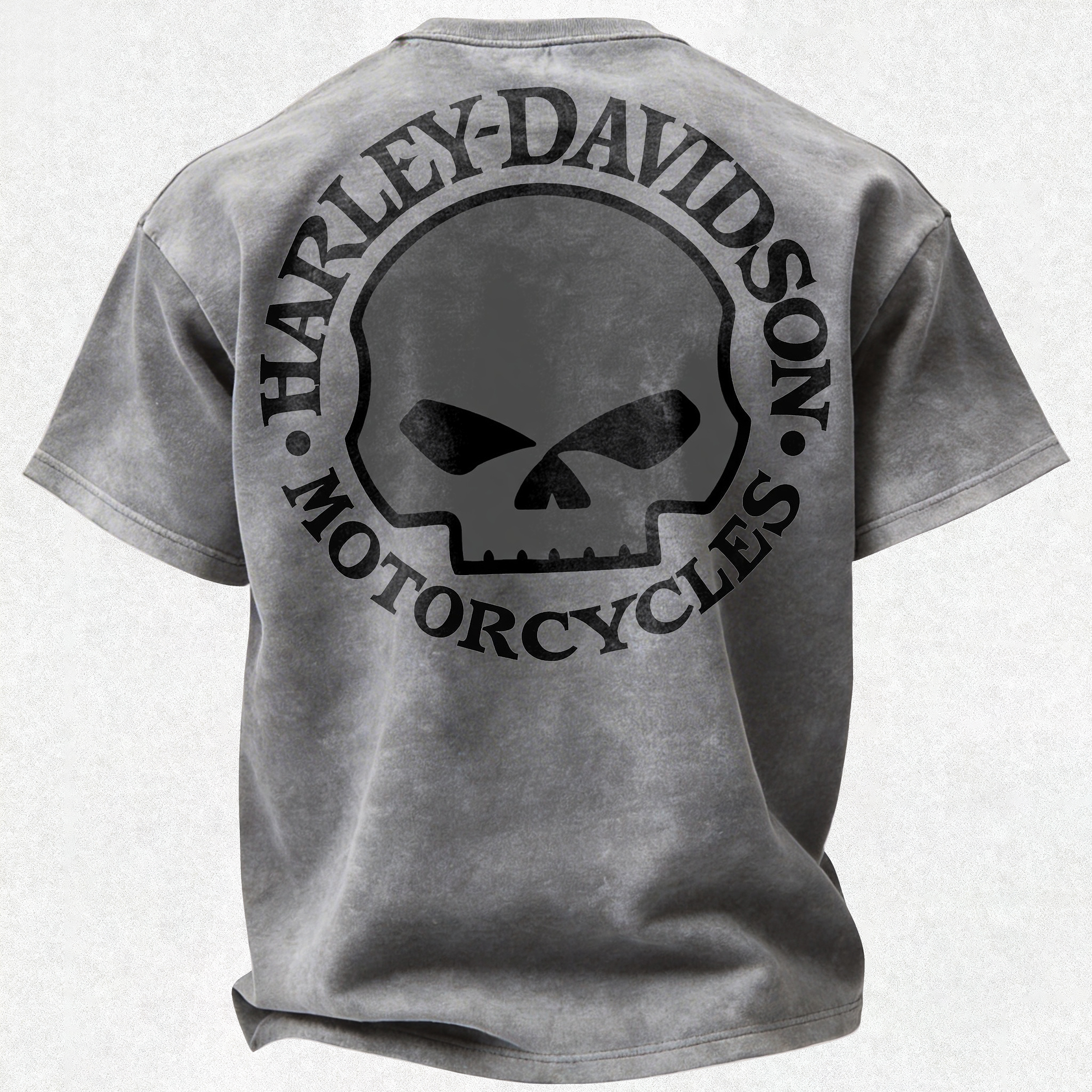  Motorcycles Printed Unisex Washed T-Shirt