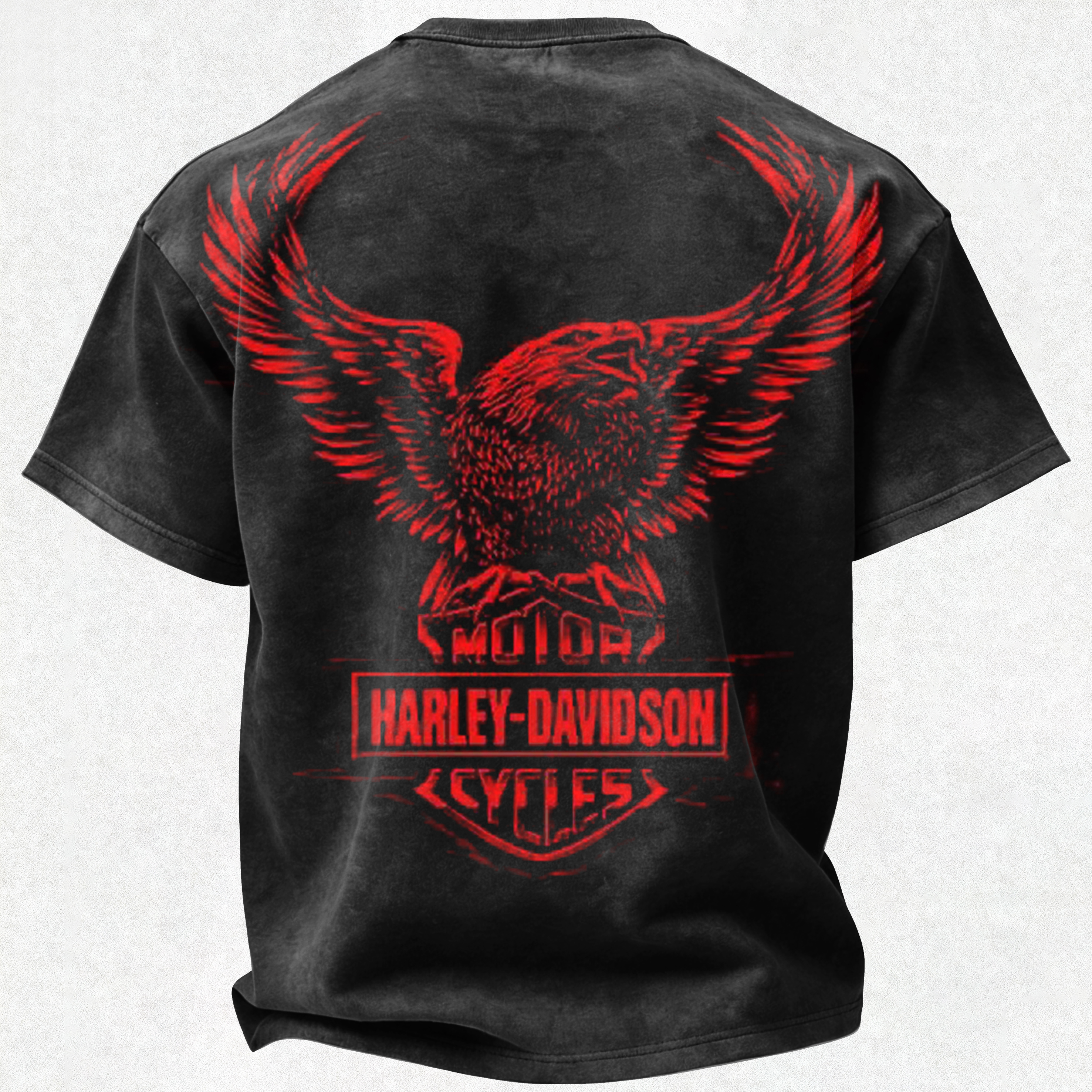  Motorcycles Printed Unisex Washed T-Shirt