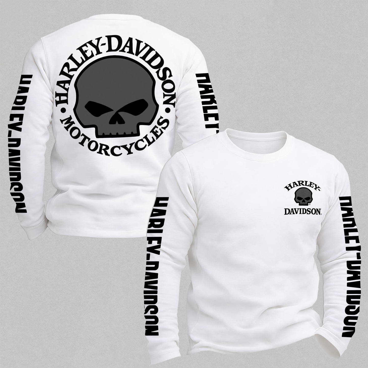 Harley-Davidson Motorcycles Printed Long Sleeves Men's T-shirt