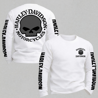  Motorcycles Printed Long Sleeves Men's T-shirt