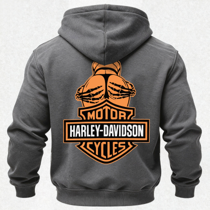  Motorcycles Printed Fleece-lined Unisex Hoodie