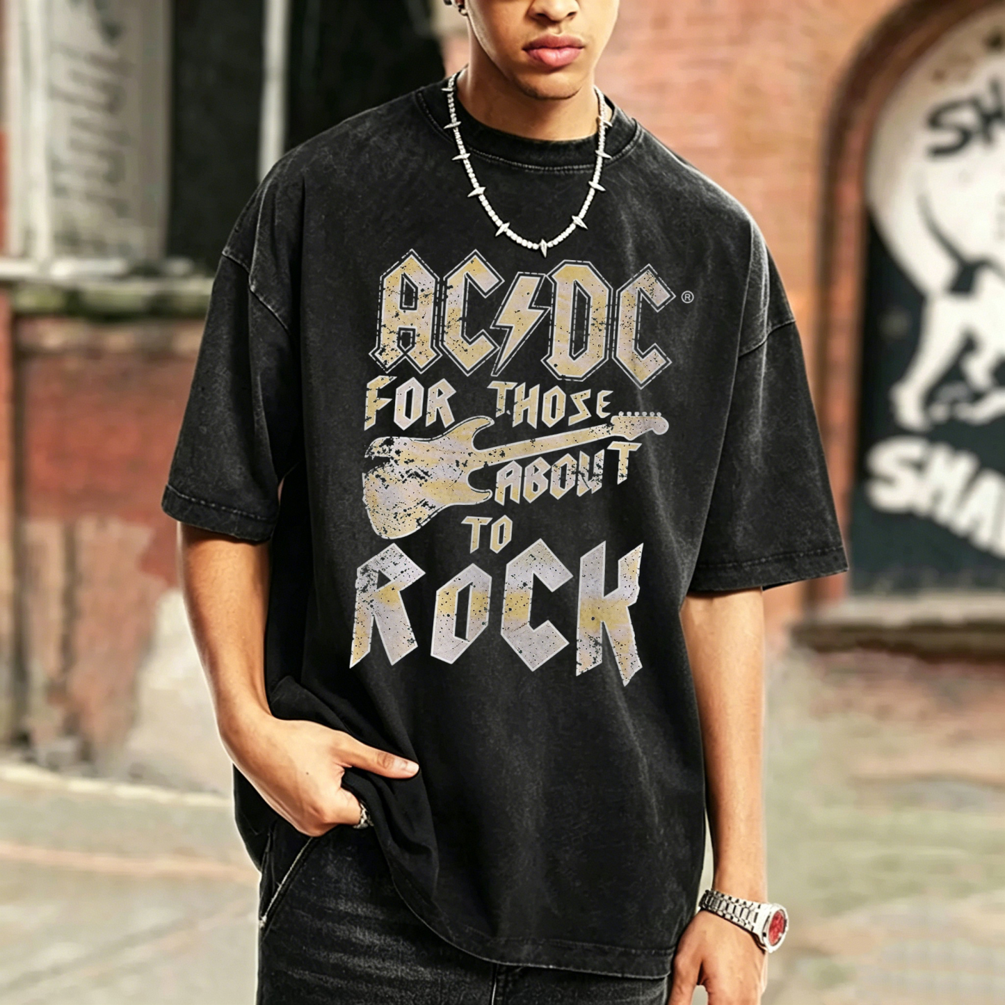 FTATR GUITAR - Washed T Shirt
