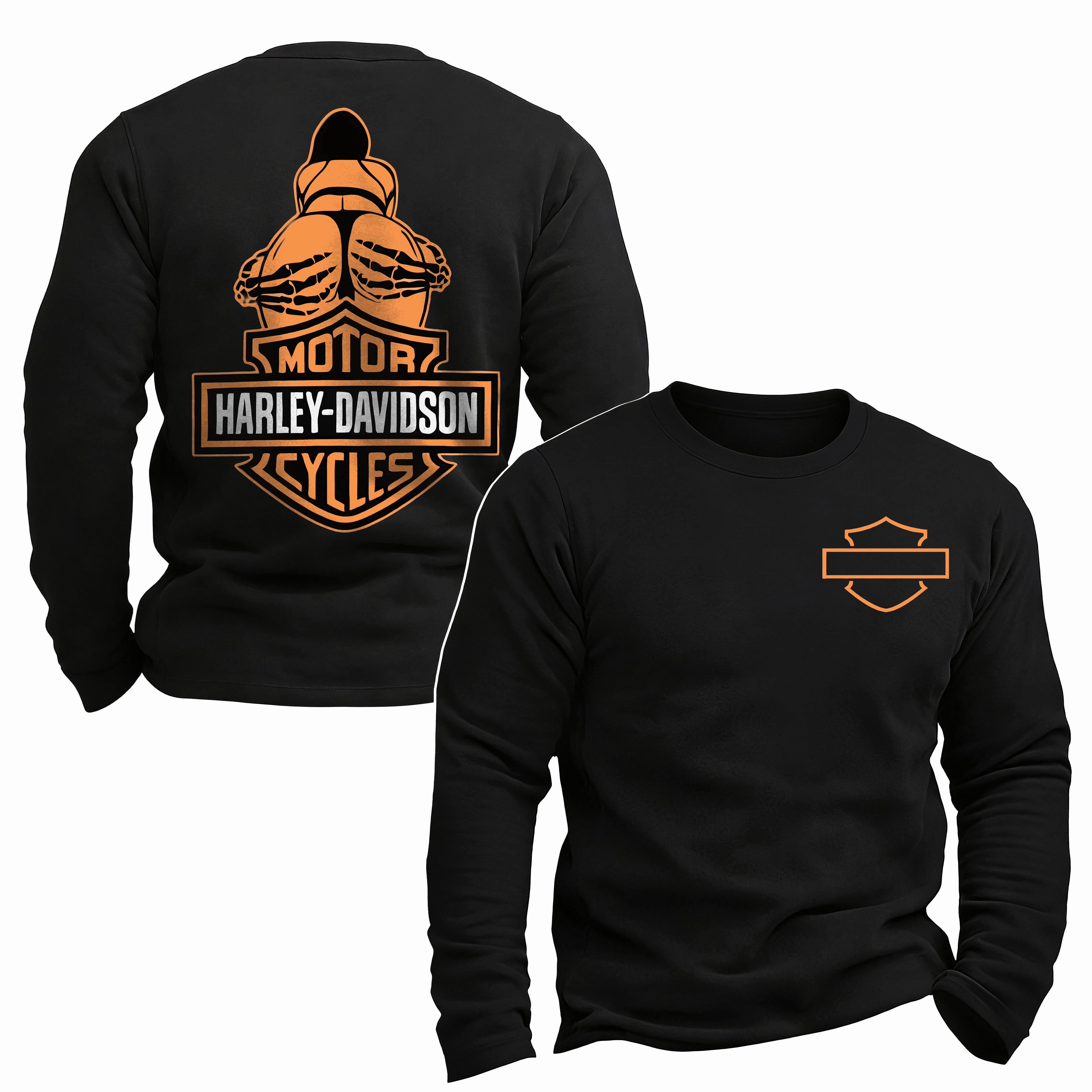  Motorcycles Printed Long Sleeves Men's T-shirt