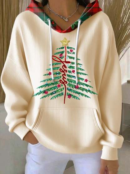 Women's Casual Faith Christmas Hoodie