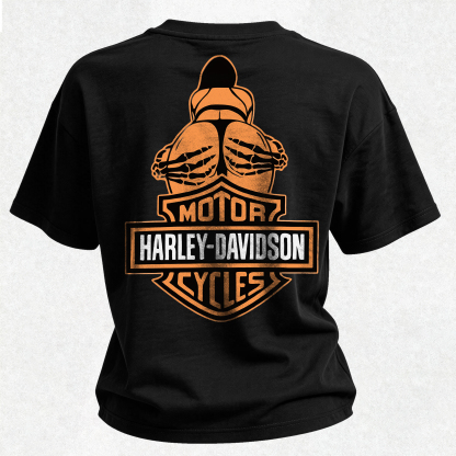  Motorcycles Printed V-Neck Women's T-shirt