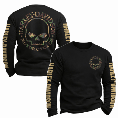  Motorcycles Printed Long Sleeves Men's T-shirt