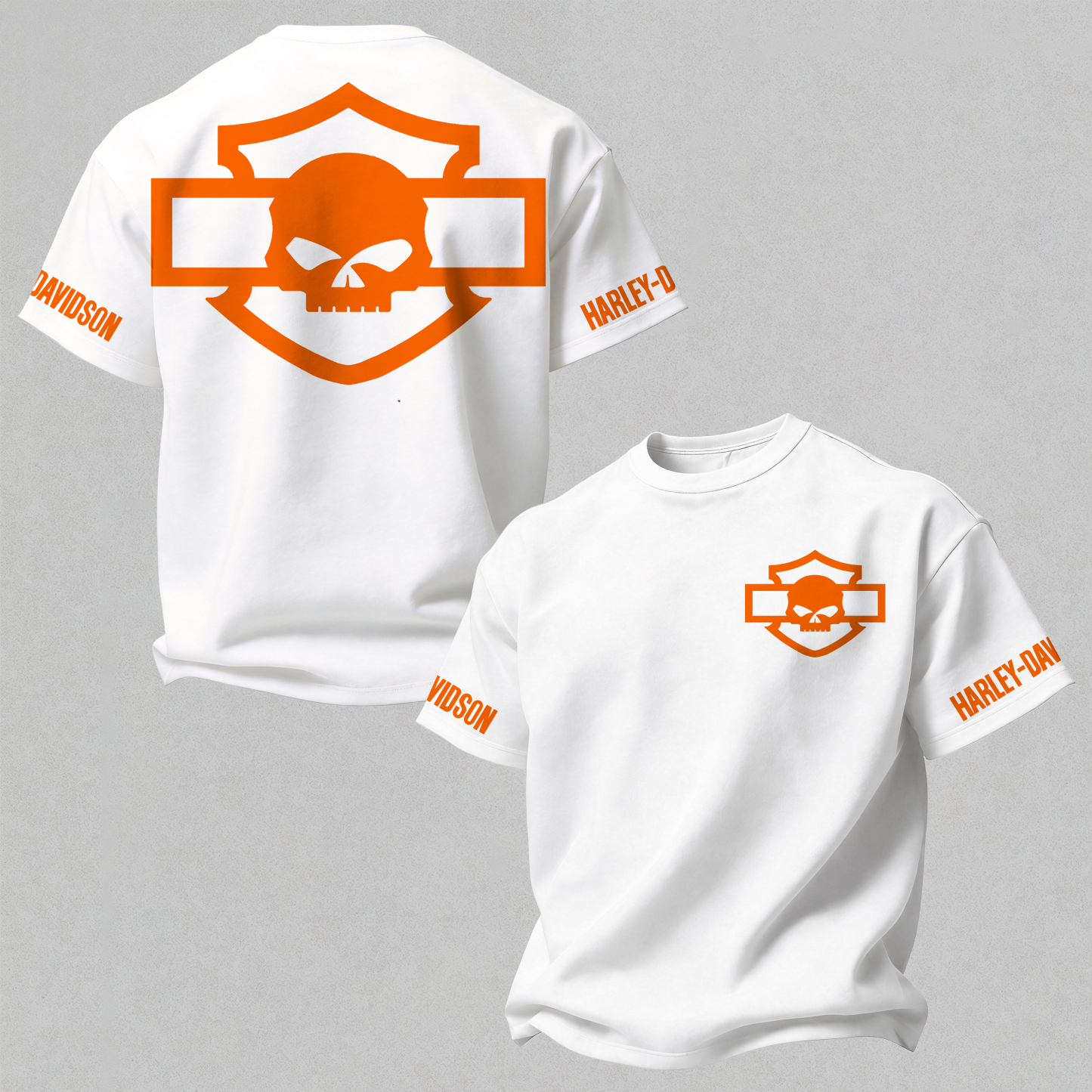 Harley-Davidson Printed Oversized Unisex T-shirt