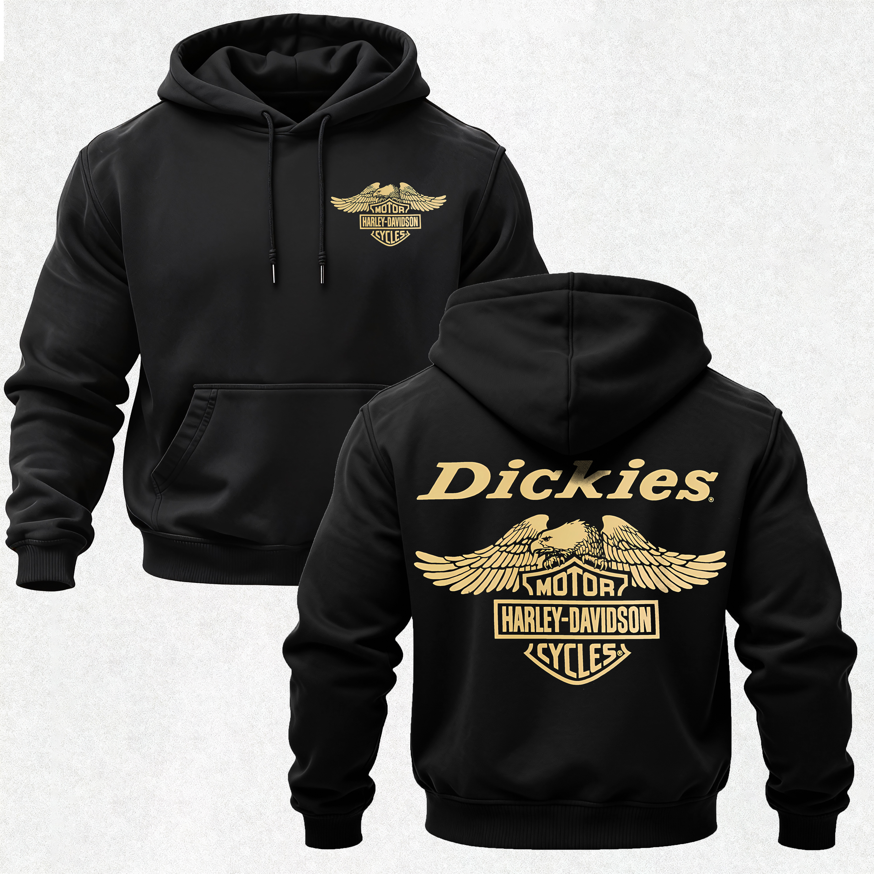 Printed Fleece-lined Unisex Hoodie