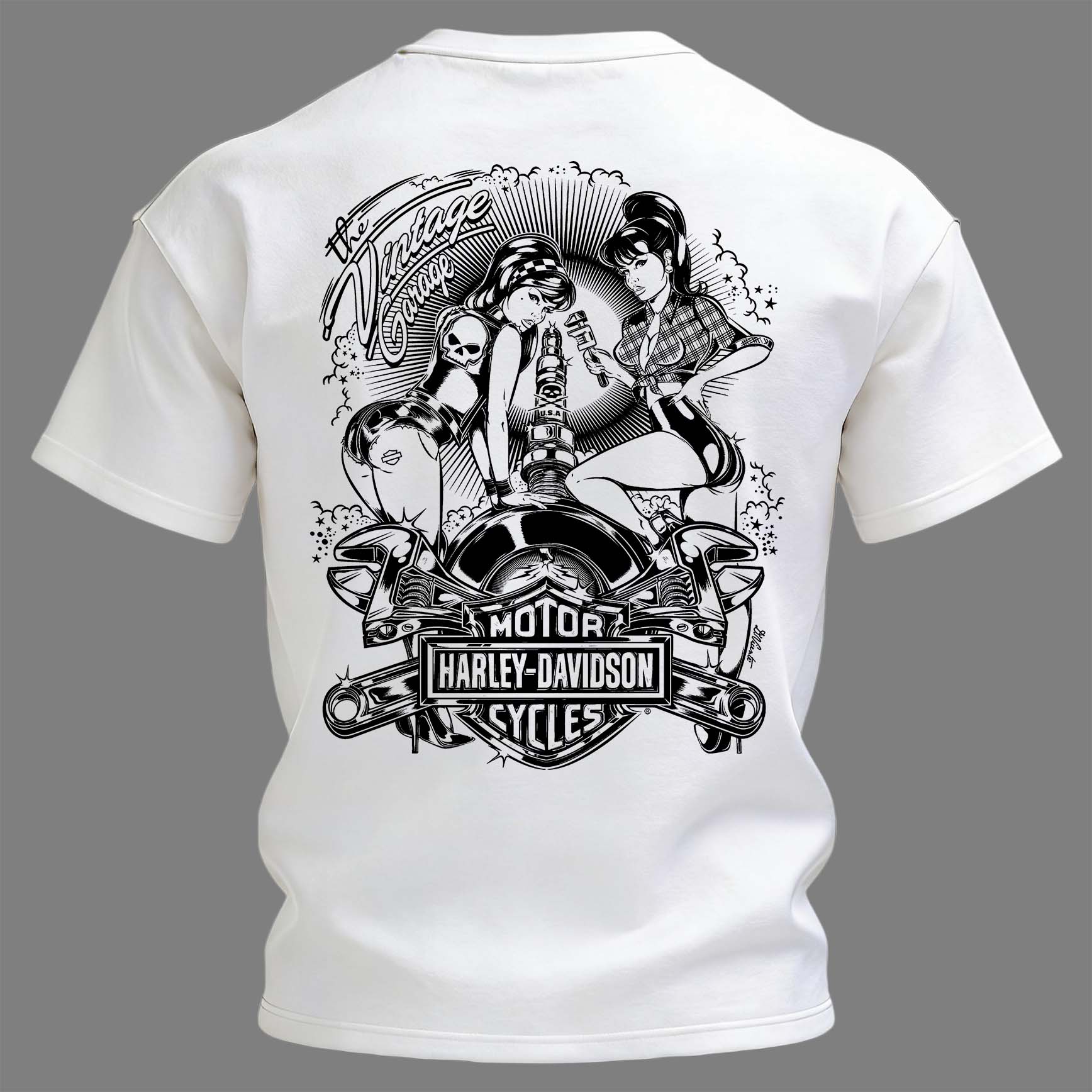  Motorcycles Printed Unisex Oversized T-shirt