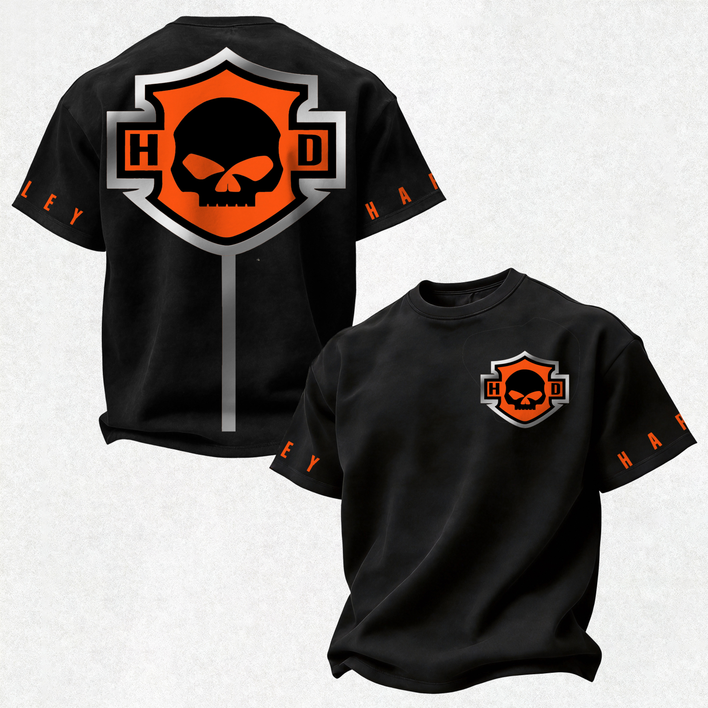 Harley-Davidson Printed Oversized Unisex T-shirt