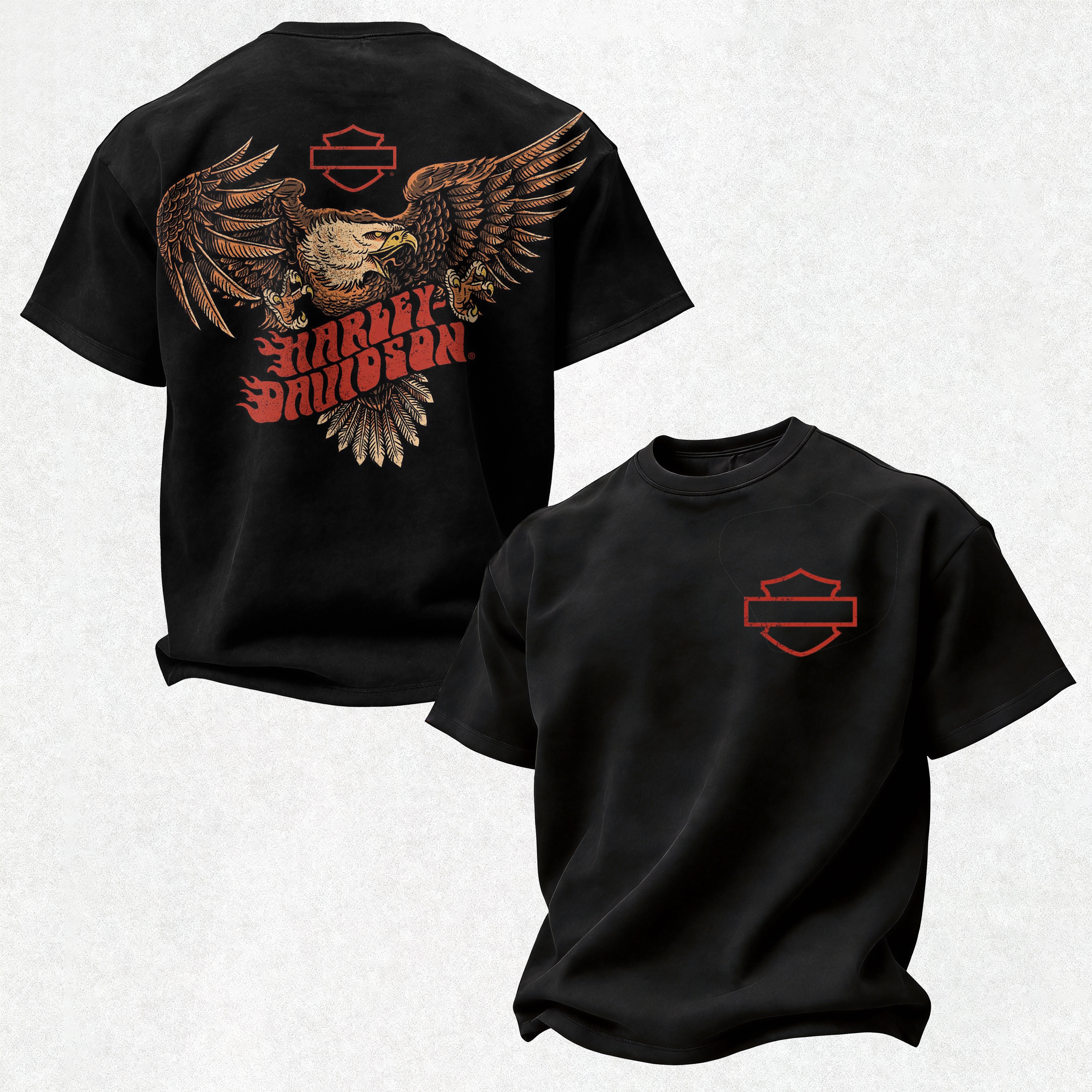  Motorcycles Printed Oversized Unisex T-shirt