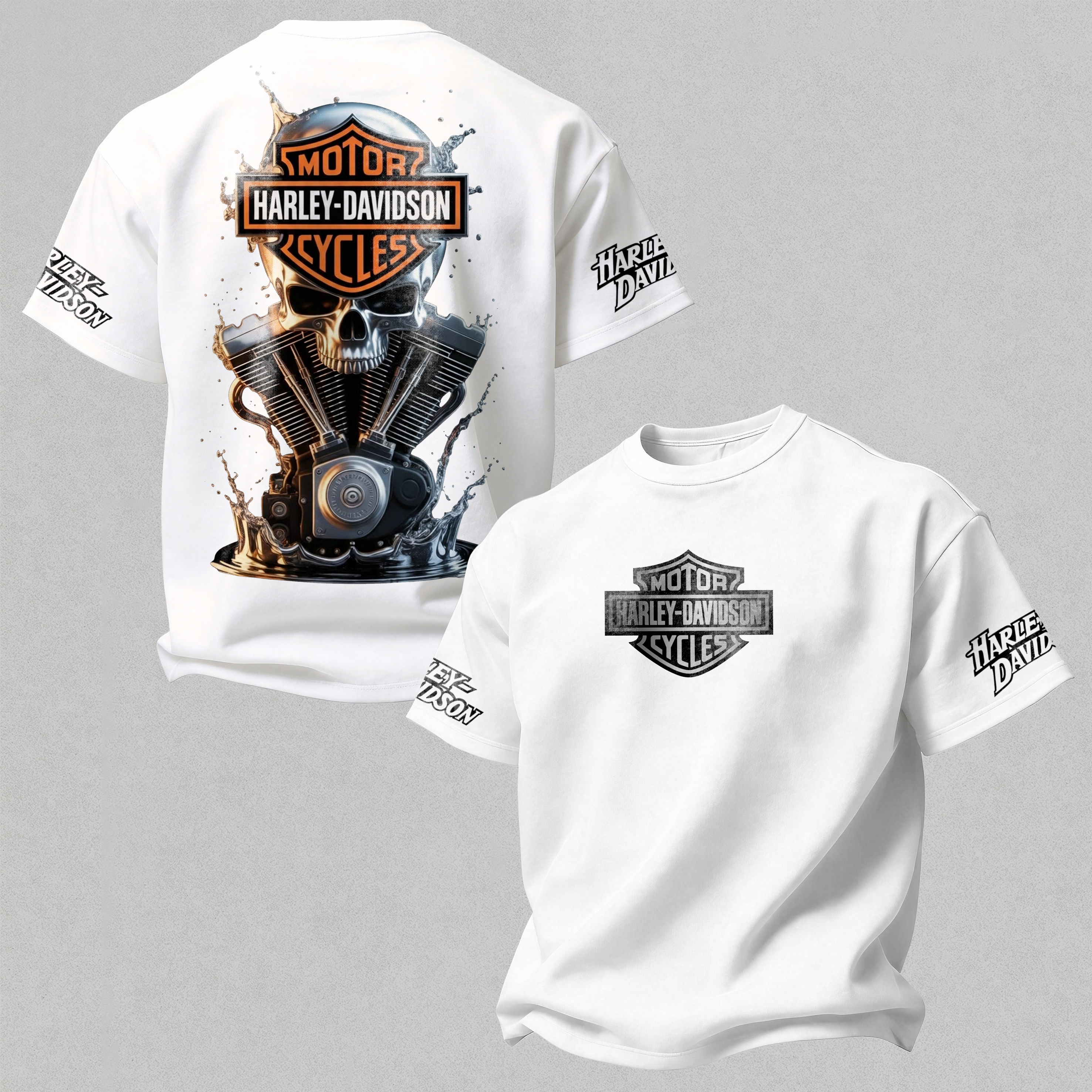  Motorcycles Printed Oversized Unisex T-shirt