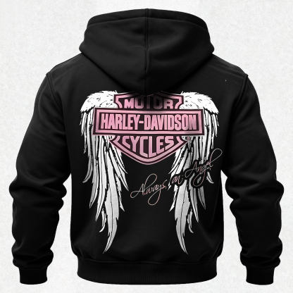 Motorcycles Printed Fleece-lined Unisex Hoodie
