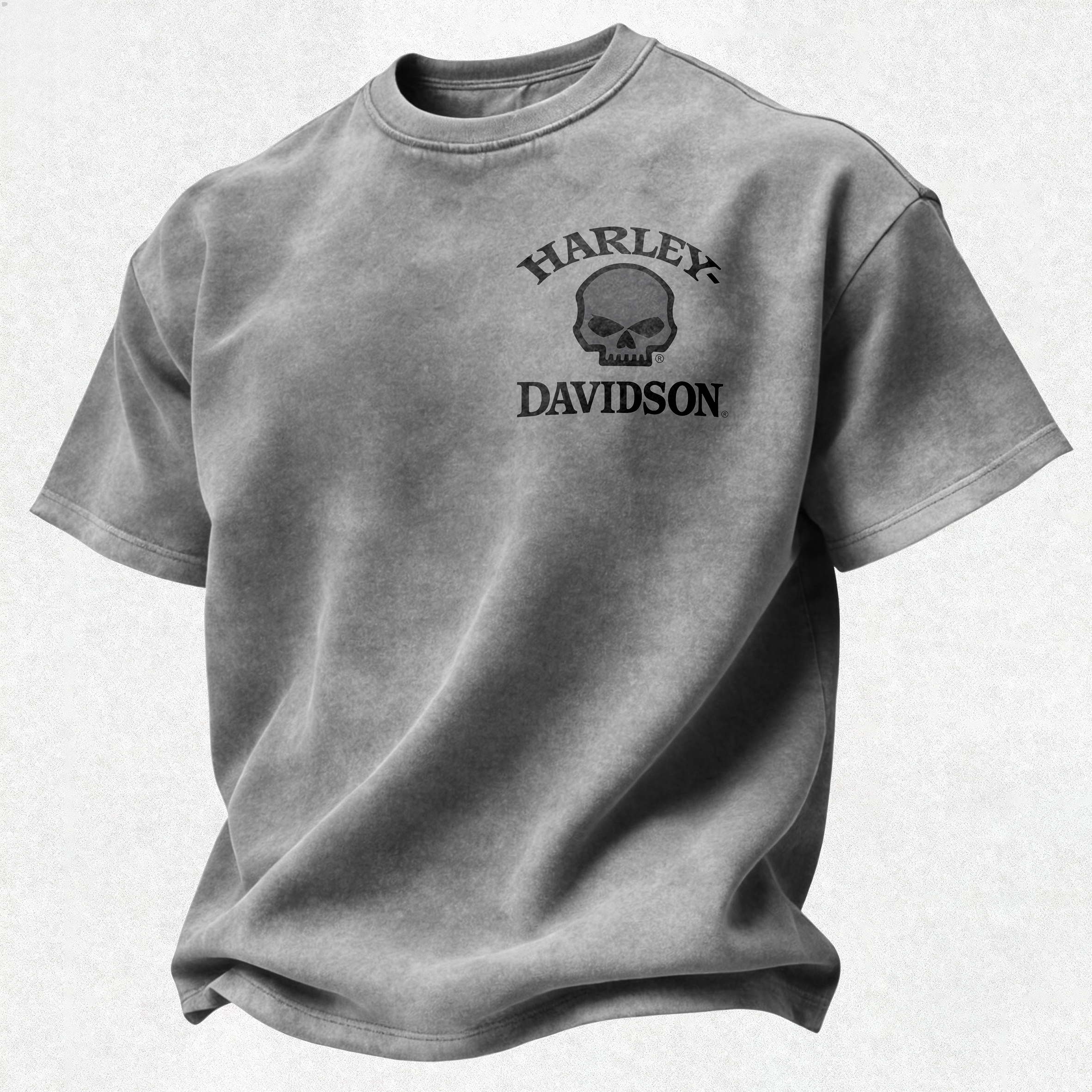  Motorcycles Printed Unisex Washed T-Shirt