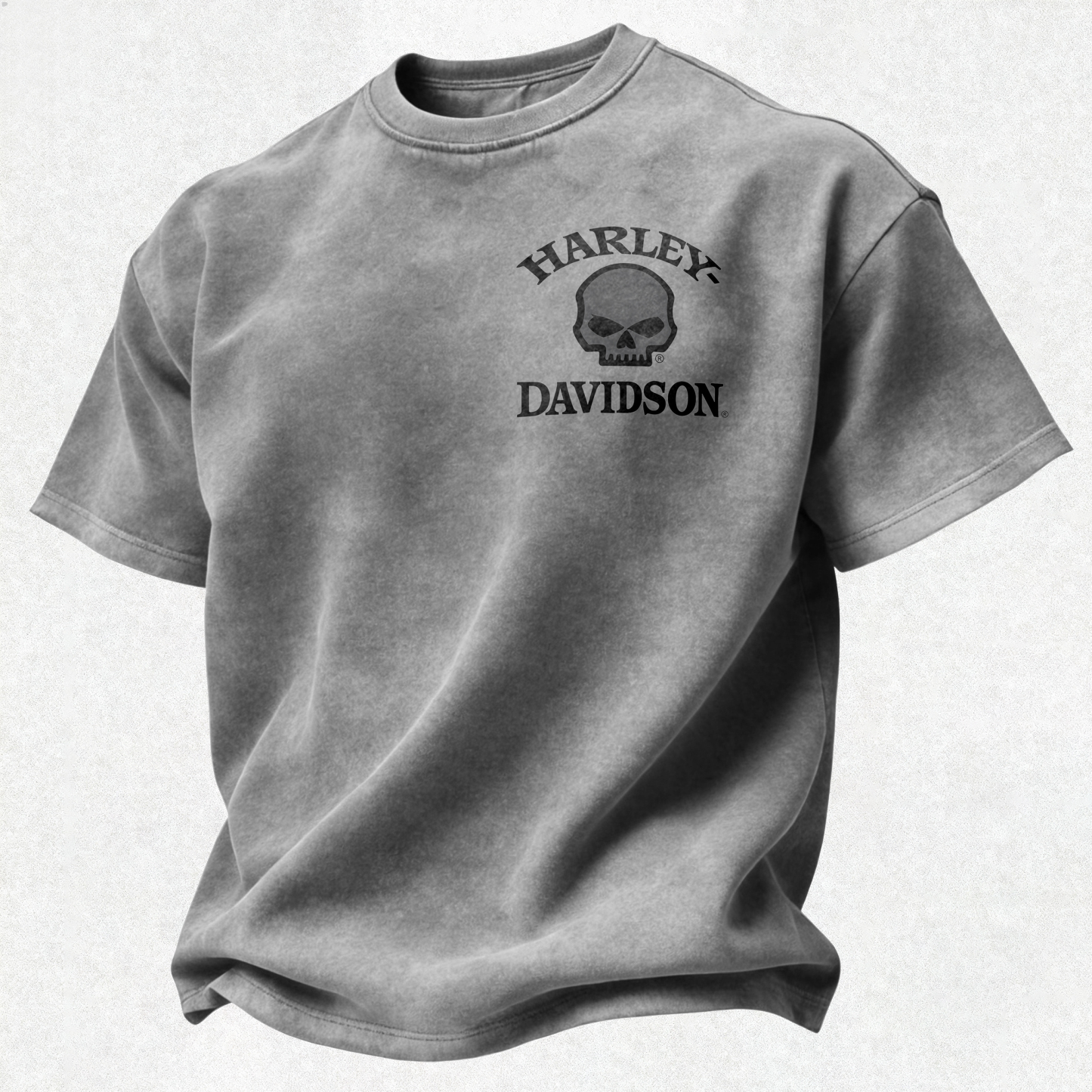  Motorcycles Printed Unisex Washed T-Shirt