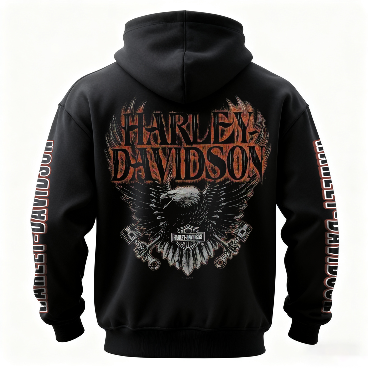 Harley-Davidson Motorcycles Printed Fleece-lined Unisex Hoodie