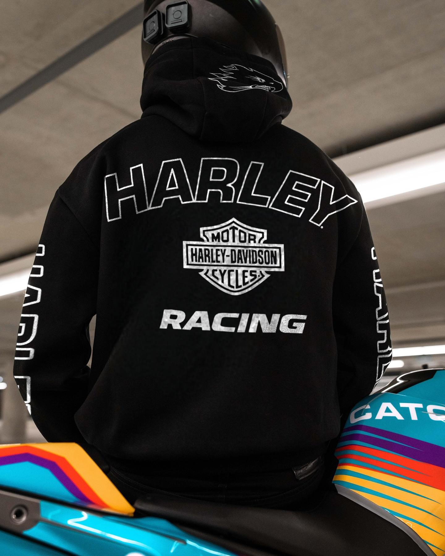  Motorcycles Racing Printed Fleece-lined Unisex Hoodie