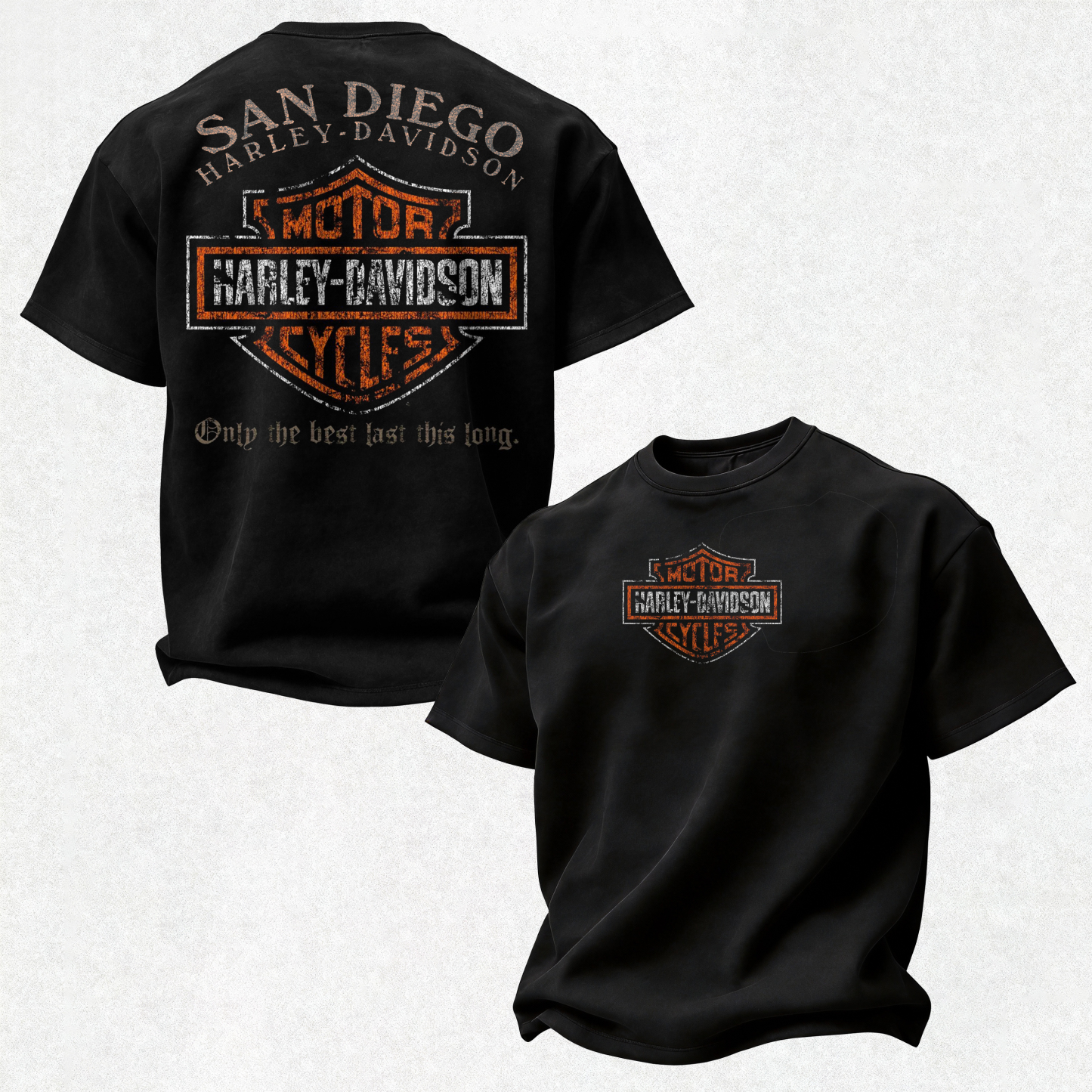 Harley-Davidson Motorcycles Printed Oversized Unisex T-shirt