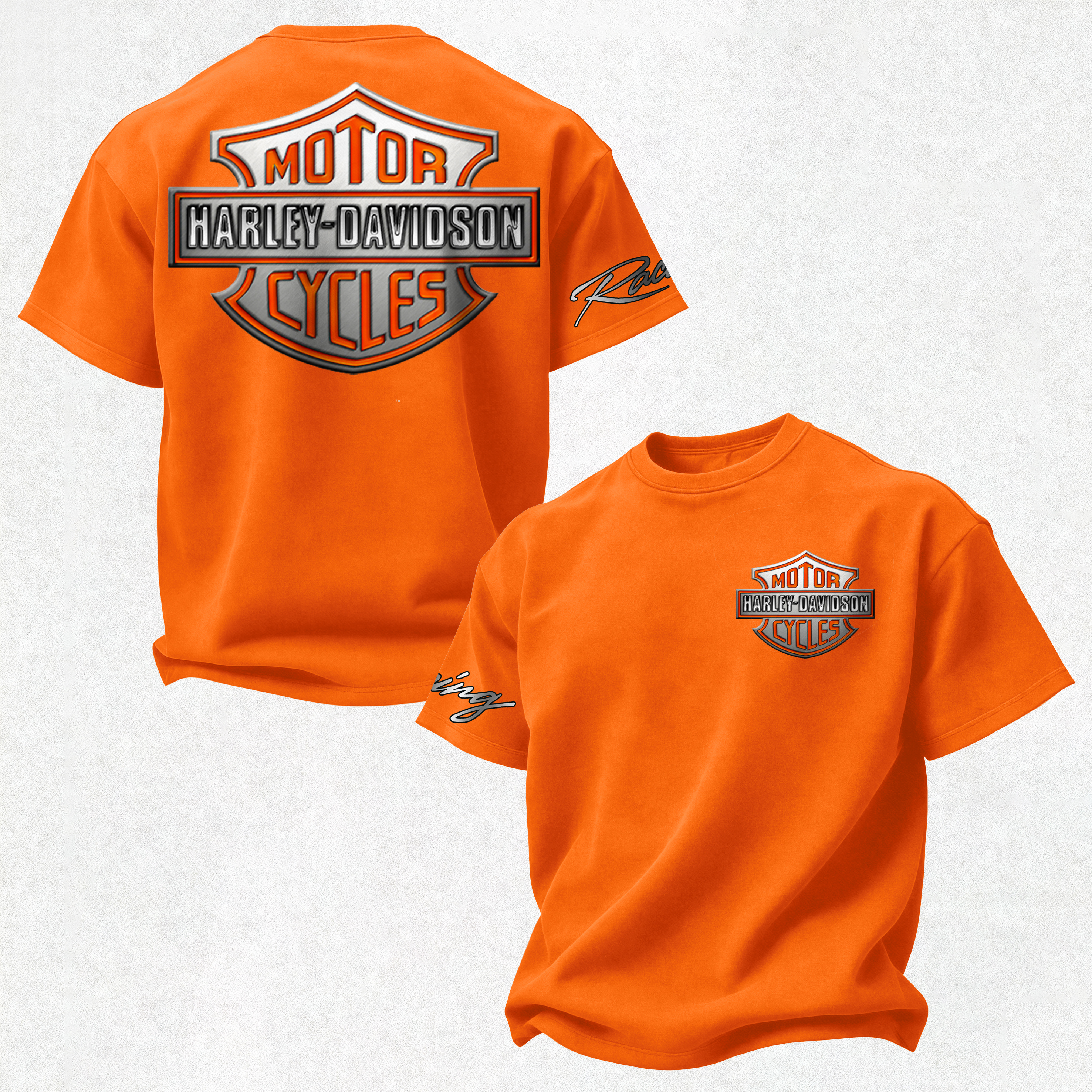  Motorcycle Racing Printed Oversized Unisex T-shirt