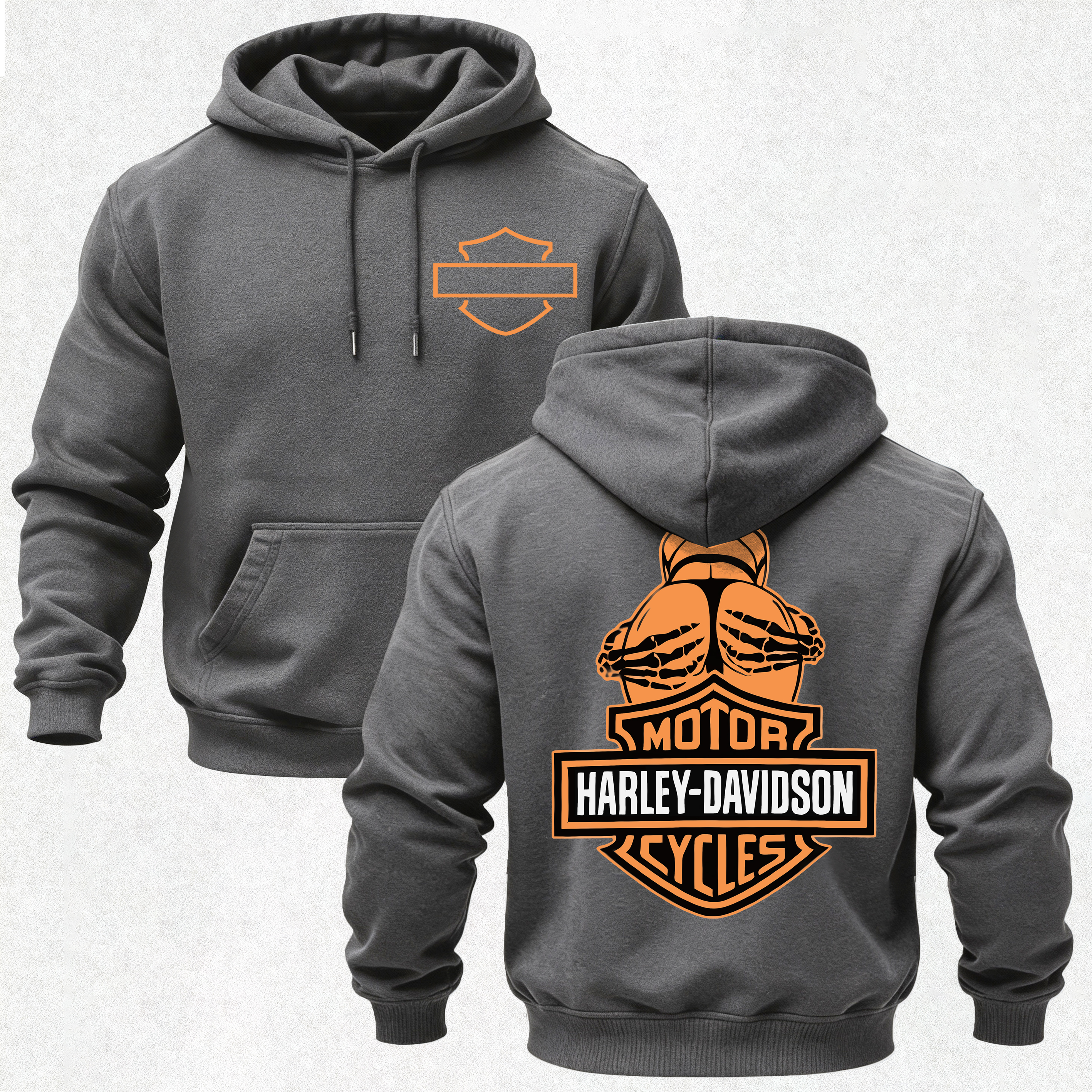  Motorcycles Printed Fleece-lined Unisex Hoodie