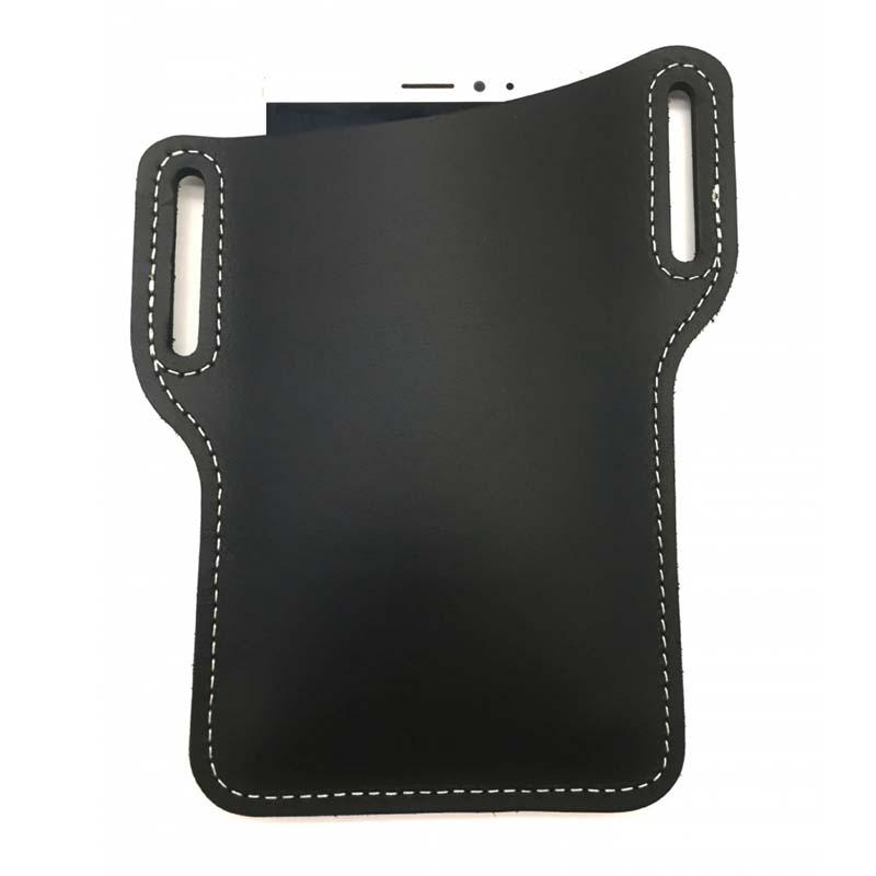 Men's Vintage Outdoor Genuine Leather Mobile Phone Waist Bag  