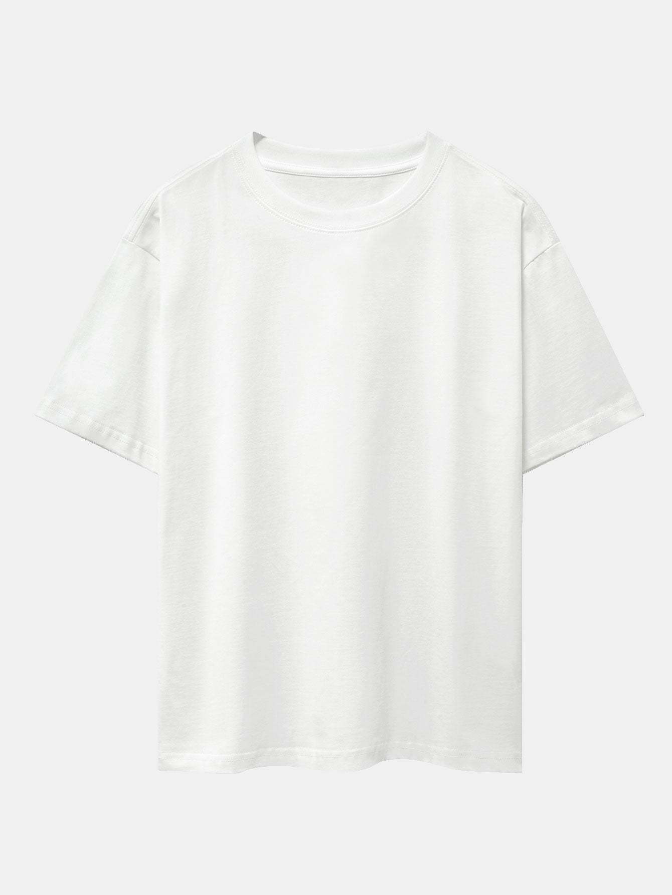 3 Pieces Basic Heavy Weight Drop Shoulder Oversize T-Shirts